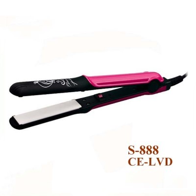 Custom Bling Ceramic Fast Hair Straightener Brush European Hot Sales Titanium Flat Iron Comb 888